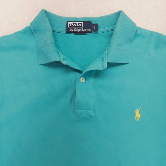Ralph Lauren Other - Polo by Ralph Lauren Collared Short Sleeve Polo Shirt Adult Mens Size L Blue